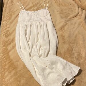 ASTR Ferreira White Midi Dress Sz M